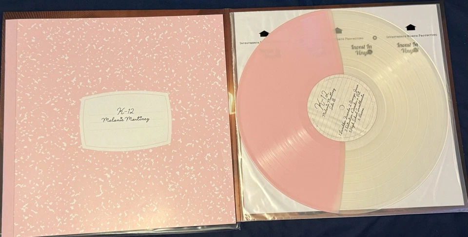 Melanie Martinez - K12 - Half Pink & Half Cloudy Clear Colored Vinyl (Opened) - Image 2 of 3