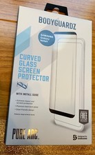 New BodyGuardz Pure ARC Curved Glass Screen Protector for Galaxy Note9 - Black