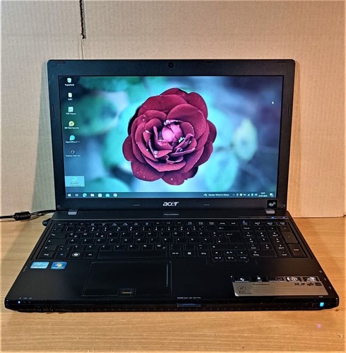 ACER TRAVELMATE 15.6in (NP) 6595 Intel i5@ 2.5ghz  8gb  128gb SSD  DVDRW  WIN 10 - Picture 1 of 1