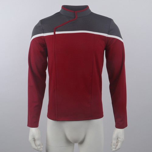 Extraño Nuevo Mundos Cubierta Inferior Vestido Uniformes Flota Estelar Prenda para el torso Camisas Insignia Disfraz - Imagen 13 de 14