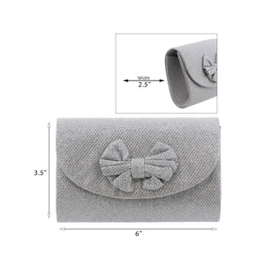 sparkly silver clutch