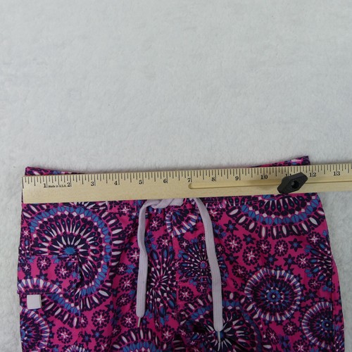 Kanu Surf Board Shorts Girls Medium 8/10 Pink Geometric Swim Bottom - Picture 6 of 11