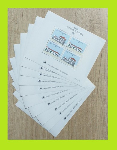 Portugal 1990 EUROPA Stamps - 10 x Block - MNH - Catalog Value 150 €