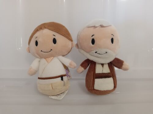 Star Wars Itty Bitty Luke Skywalker + Ben Kenobi Soft Plush Toy Bundle