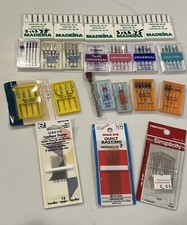 Sewing Needle Lot 22 Packs Assorted - Madeira Janome Schmetz Xlasse New Used