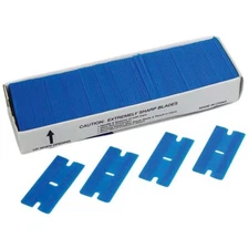 Heavy-Duty Plastic Single-Edge Razor Blades, 100 Pk #7200-85