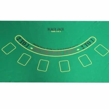 Blackjack 24"x 36" Layout Table Top Green Mat Portable Cover Felt Holdem Poker