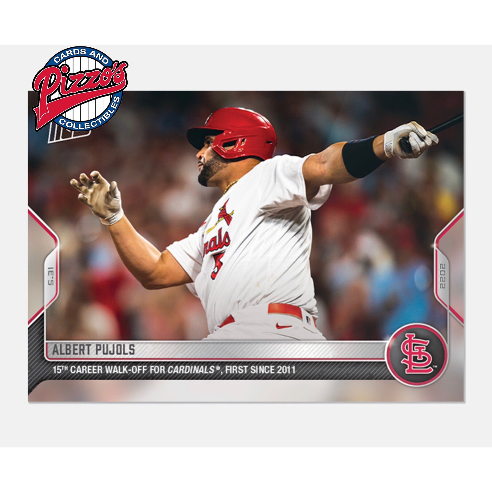 Albert Pujols 15th Career Walk-Off Cardinals 2022 MLB TOPPS NOW Card 278 In Hand