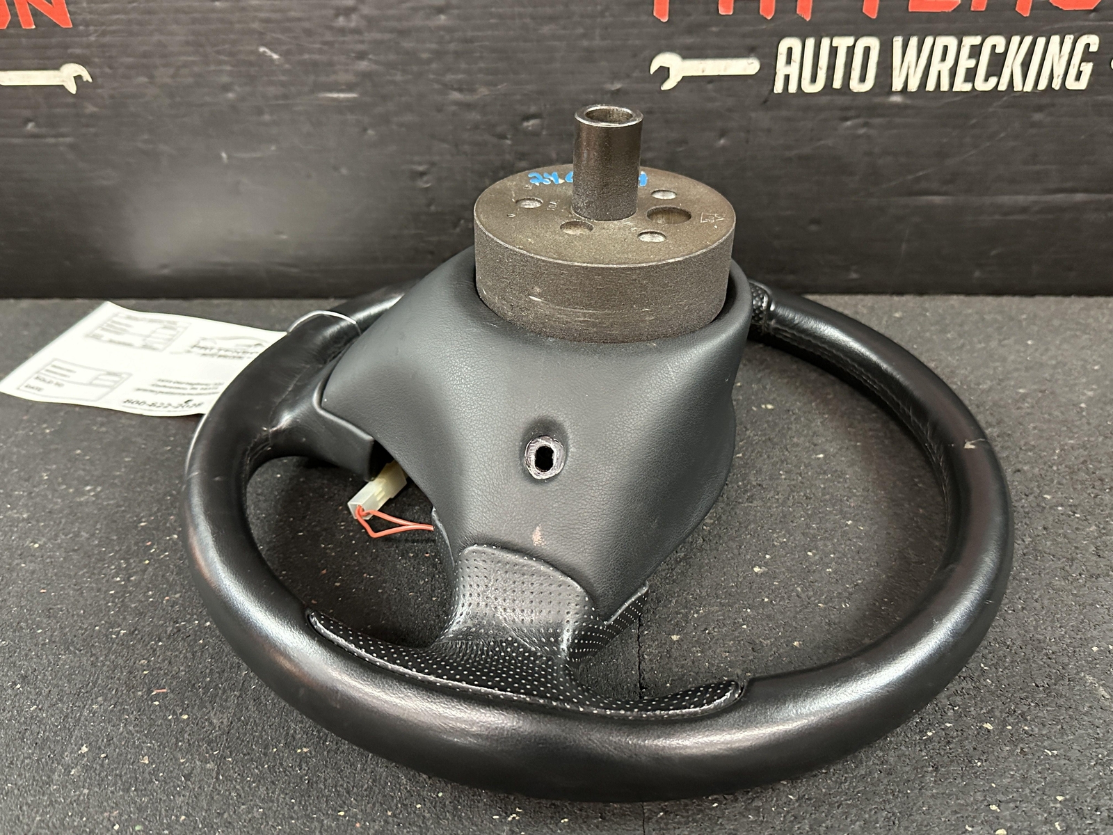2004 MASERATI COUPE GT LEATHER WRAPPED STEERING WHEEL BLACK