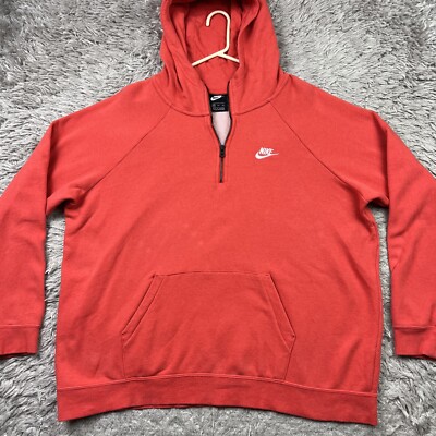 Nike Sweatshirt Womens 2XL Sportswear Essentials 1/4 Zip Fleece