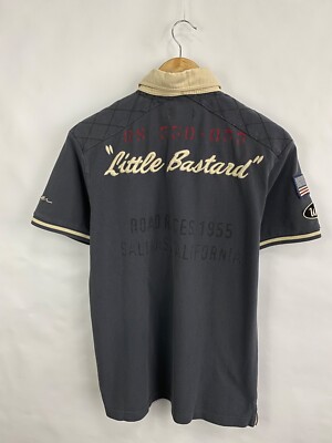 🇺🇸 Warson Motors Little Bastard Polo T-Shirt Rare Retro Hype