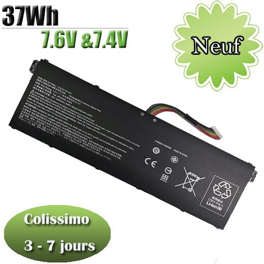 Batterie AP16M4J haute capacité 4810mAh pour ordinateur Acer Aspire 3 A315 A317
