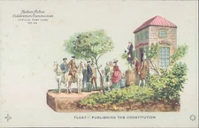 USA Hudson Fulton Float publishing constitution 1909 PC
