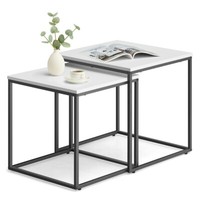 Couchtisch 2Er Set Kaffeetisch Wohnzimmertisch Metalltisch Couch Beistelltisch