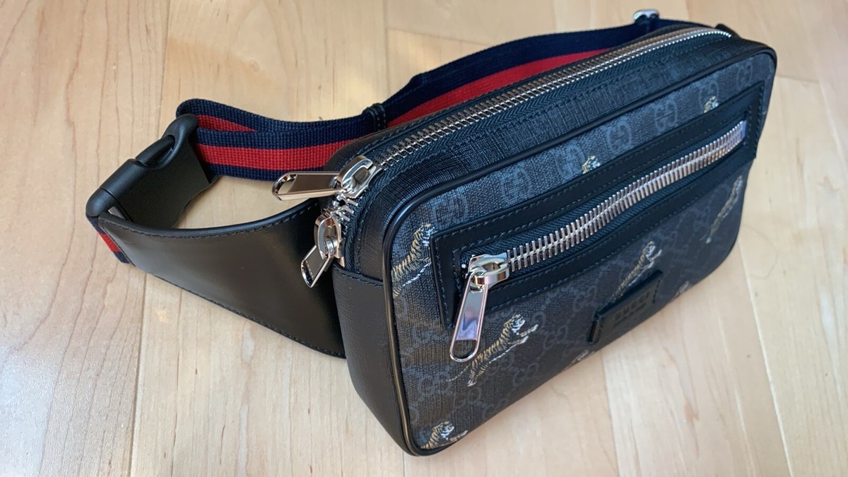 Gucci GG Supreme Tiger Belt Bag | eBay
