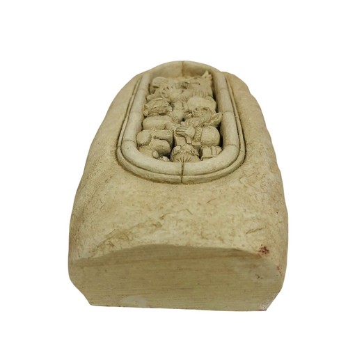 Carruth Studio 2006 Santa's Workshop Hand Cast Stone Wall Plaque Christmas 5046 - Picture 9 of 17
