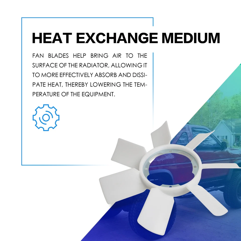 Ventilador de refrigeración del radiador de 1 pieza apto para Nissan D21 1986 1987 1988 1989 Foto 4 de 4