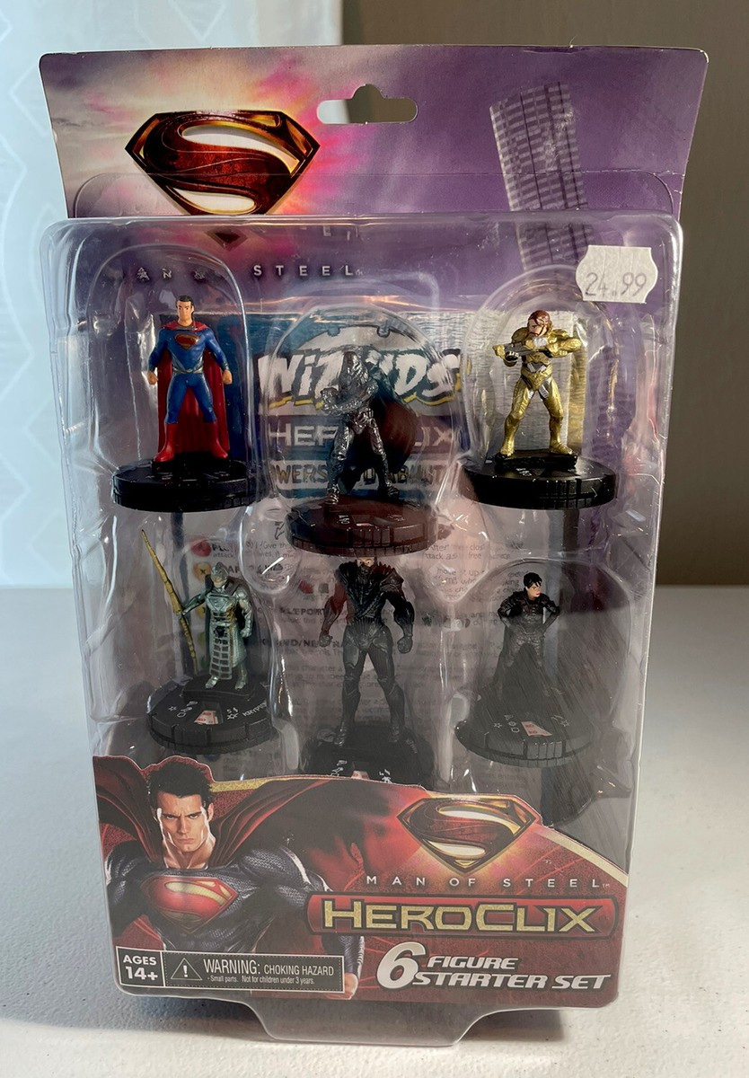 HeroClix Man of Steel 6 Figure Starter Set *Sealed* WizKids