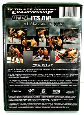 UFC #47 It's On! ( DVD 2004 ) Tito Ortiz vs Chuck Liddell