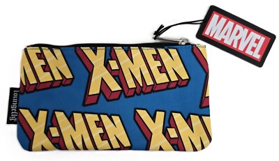 NWT Loungefly Marvel's X-Men Logo Cosmetic Makeup Bag, Pencil Pouch, Travel Case