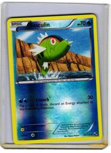 Pokemon Black and White Basculin #35/114 Uncommon,Reverse Holo Lightly played