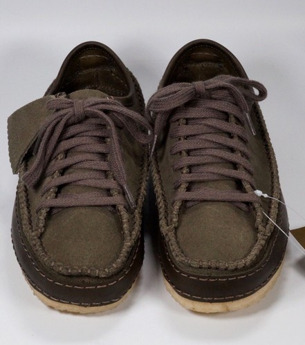 RRP £150 Brand New Clarks Caravan Women's Olive Leather Casual Flats Size 3D - Picture 3 of 17