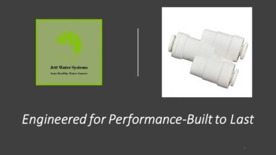 2-Way Flow Divider Water Fitting 3/8'' QC (Mur-Lok)-John Guest Compatible