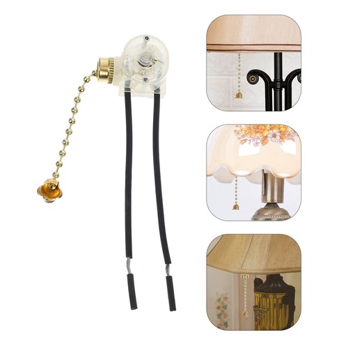 2Pcs Pull Chain Light Fixture Switch Ceiling Light Pull Chain Switch Lamp Pull - Bild 1 von 12