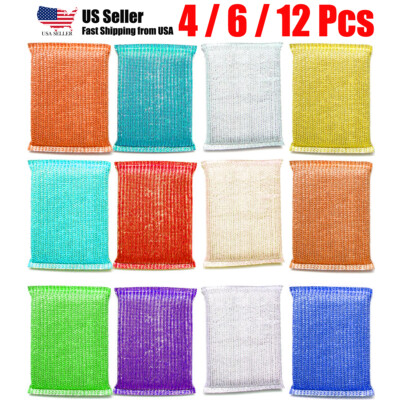 Scourer Pads Colorful Sponges Scrubbers for Kitchens, Bathroom & More Clean Dish