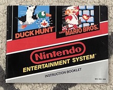 Duck Hunt Super Mario Bros Nintendo Video Game Instruction Booklet Manual ONLY