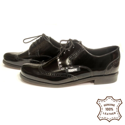 Real patent leather, Wingtip, Black shoes, Rockabilly Shoes, Brogue, Oxford 