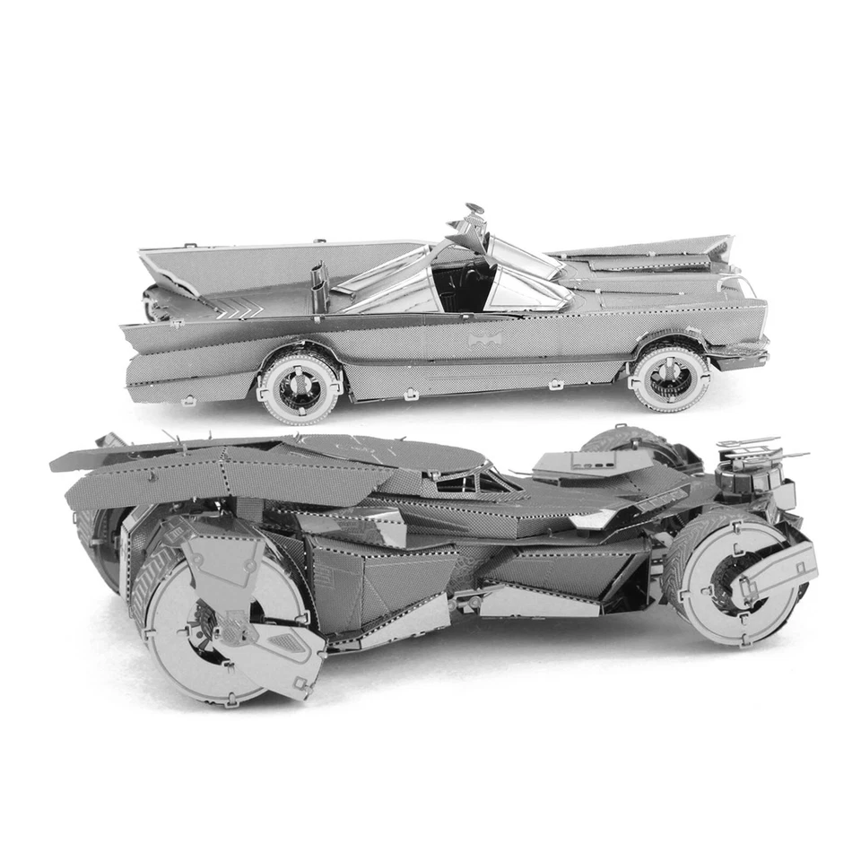 ZOYKI Batmobil - 3D Laser Metall Puzzle, Batman vs Superman, Klassik, Down, Bausatz