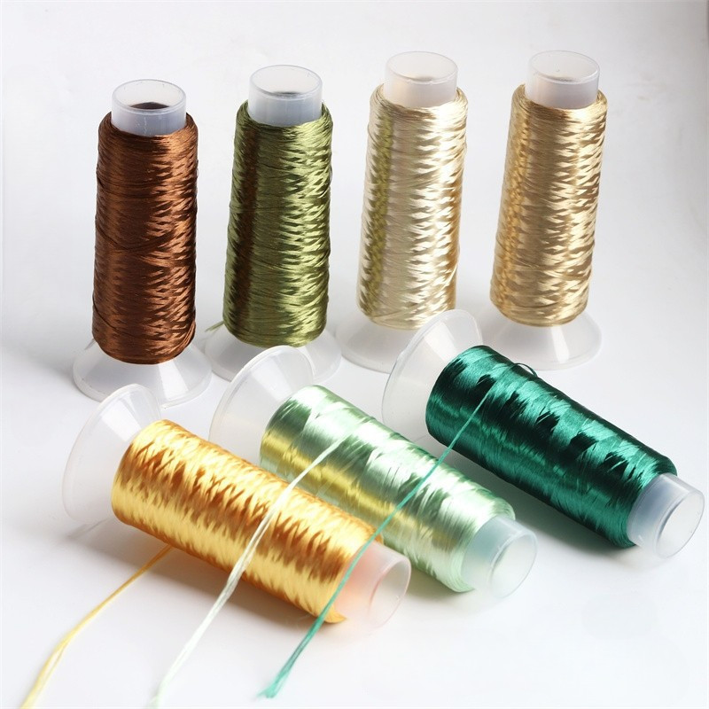 450m 4 Strands of Thread Shiny Cord Knitting Rope Bind for DIY Hairpin Accessory