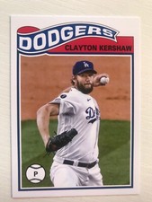 2021 Topps UK Edition 1978-79 Redux Parallel Clayton Kershaw Dodgers SR15
