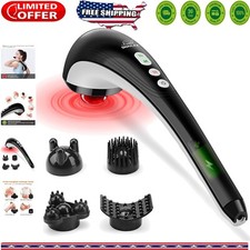 Compact Cordless Massager with Heat - Perfect for Relaxation at Home  Travel