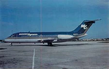 Postcard Aviation Midwest Express McDonnell Douglas DC-9-14