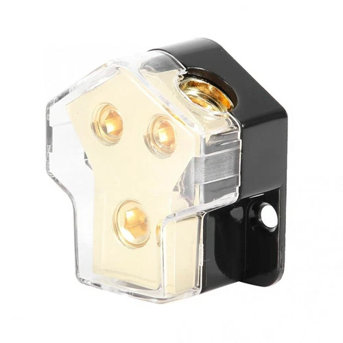 12V Power Distribution Block Car Audio 2 Way Ground  Block Amp Block Splitter  - Picture 8 of 12