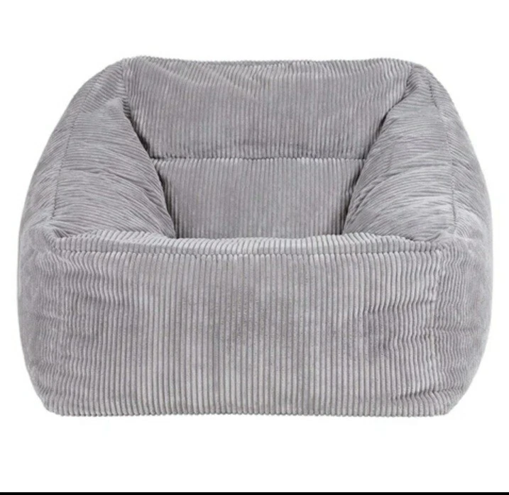 Sitzsack Grau XL Cord Cordstoff Beanbag Relax Wohnzimmer Entspannen - Unbefüllt! - Bild 4 von 4