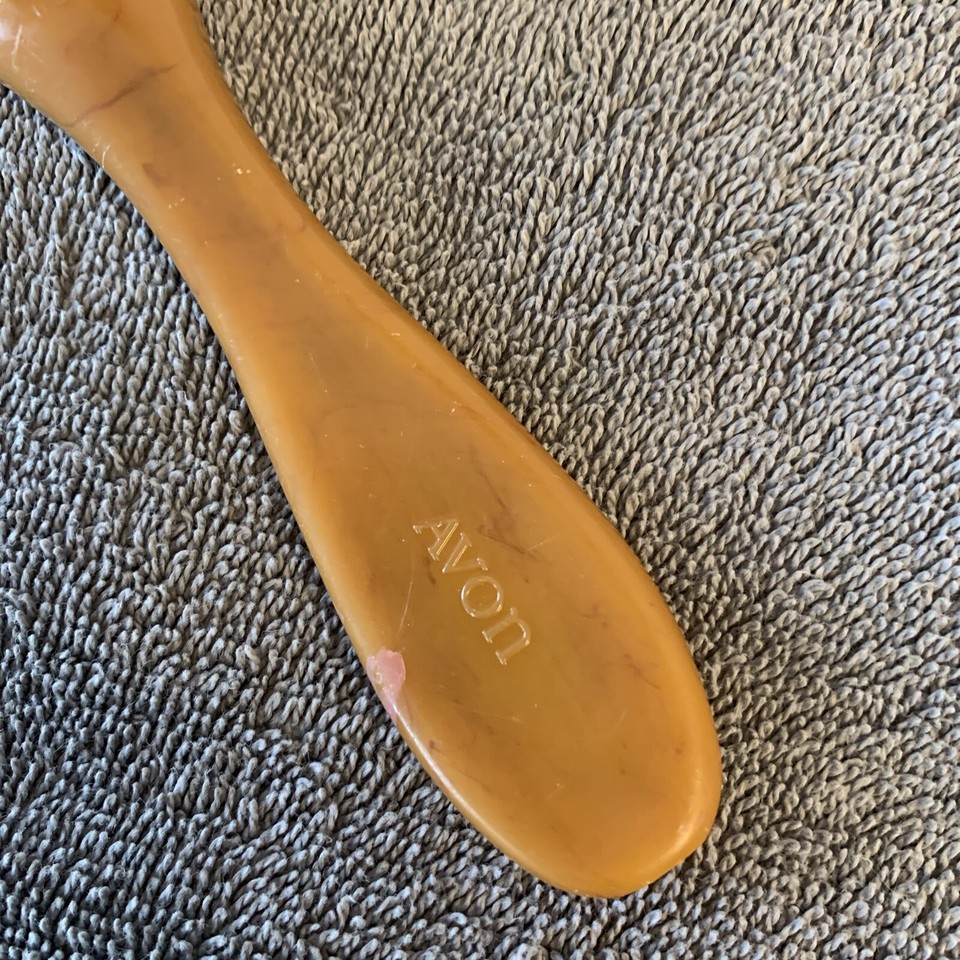 Vintage Avon Hair Brush FLAIR Brush 8 Inch Carmel Butterscotch Natural Bristle eBay