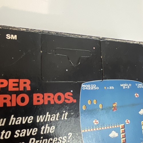 Box NES Super Mario Bros Foam hangtab Nintendo 1985 5-screw Rare - Picture 7 of 24