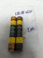 COOPER BUSSMANN,LPS-RK-60SP,LOW-PEAK 60 AMP FUSE LOT OF 2 PRE-OWNED