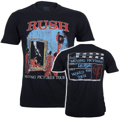 Official Rush T Shirt Moving Pictures 1981 Tour Neu S M L XL XXL
