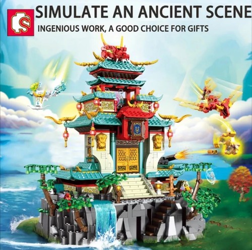 Sembo Yan Dragon Palace Building Blocks Set Model Kits 1715/Pc 6/Mini Fig 206047 - Picture 6 of 14
