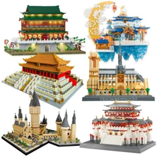 City Skyline Building Set - DIY Architecture Model Kit, Diamond Blocks Toy Gift