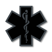 Tactical Medic Sticker, Blackout EMS EMT Decal for Laptops  Indoor Use 1.5-6"
