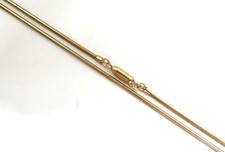 GOLD CHAIN 14K Yellow GOLD Snake NECKLACE 18" unisex     Beautiful Solid