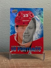 2025-26 Upper Deck Series 2 UD Portraits Lucas Raymond #P-40 Detroit Red Wings