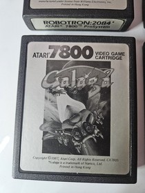 Tested Atari 7800 Game Cartridge Lot (4) Robotron 2084 Xevious Galaga Joust