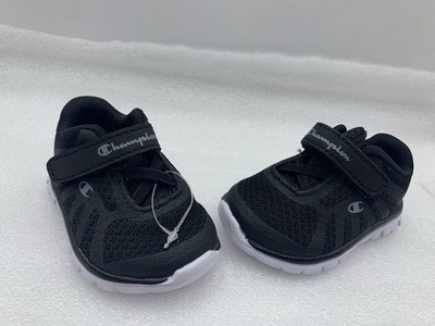 Champion Newborn/ Infant/Baby Black /White shoes Tiny Size 1W Boy/Girl/Unisex ST