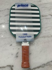Brand New Prince Pickleball Pro Paddle White  Green Stripes 13MM USA Approved